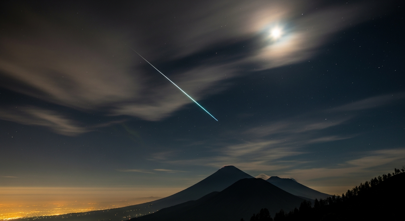 Foto jurnalistik untuk berita BRIN Ungkap Kronologi dan Penyebab Dentuman Meteor yang Melintasi Jawa