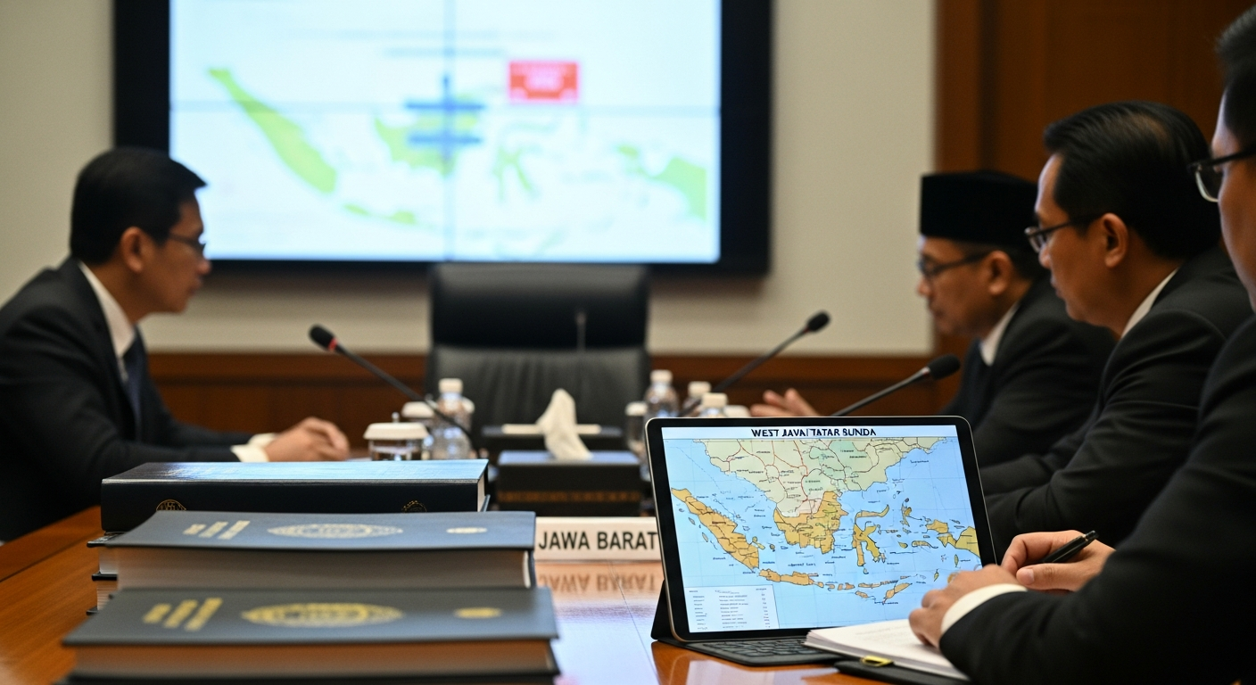 Foto jurnalistik untuk berita DPR Akan Kaji Urgensi Usulan Dedi Mulyadi Ubah Nama Jawa Barat Jadi Tatar Sunda