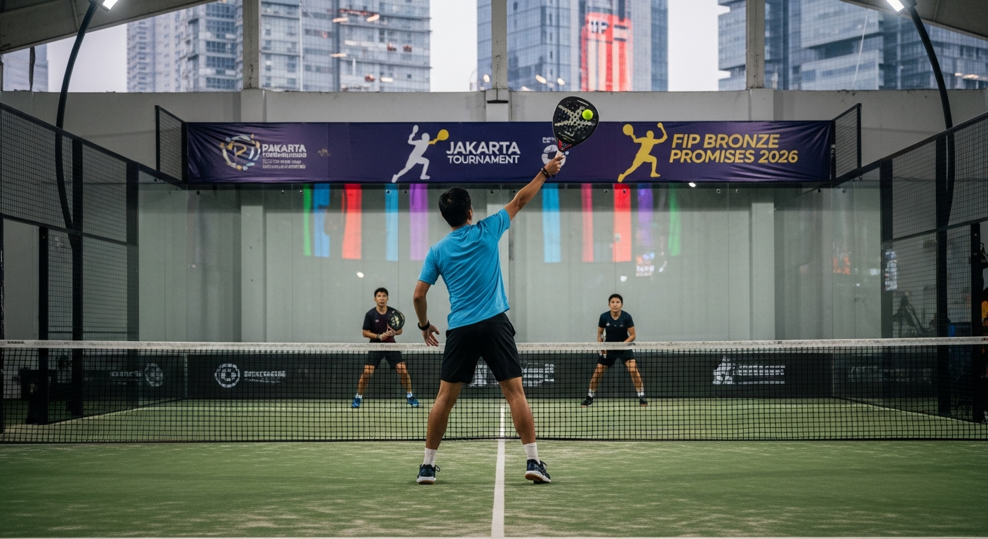 Foto jurnalistik untuk berita Turnamen Padel Internasional FIP Bronze & Promises 2026 Resmi Digelar di Jakarta