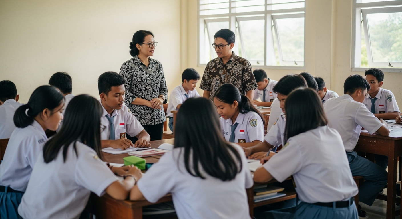 Foto jurnalistik untuk berita Kudus gelar pertukaran pelajar dan guru hilangkan gap negeri swasta