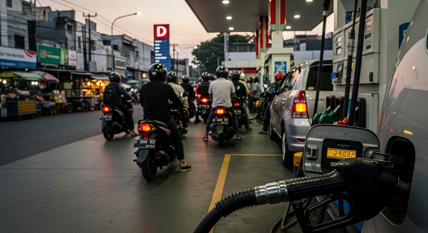 Foto jurnalistik untuk berita Pengguna Jalan Berharap B50 Kurangi Polusi dan Turunkan Harga BBM