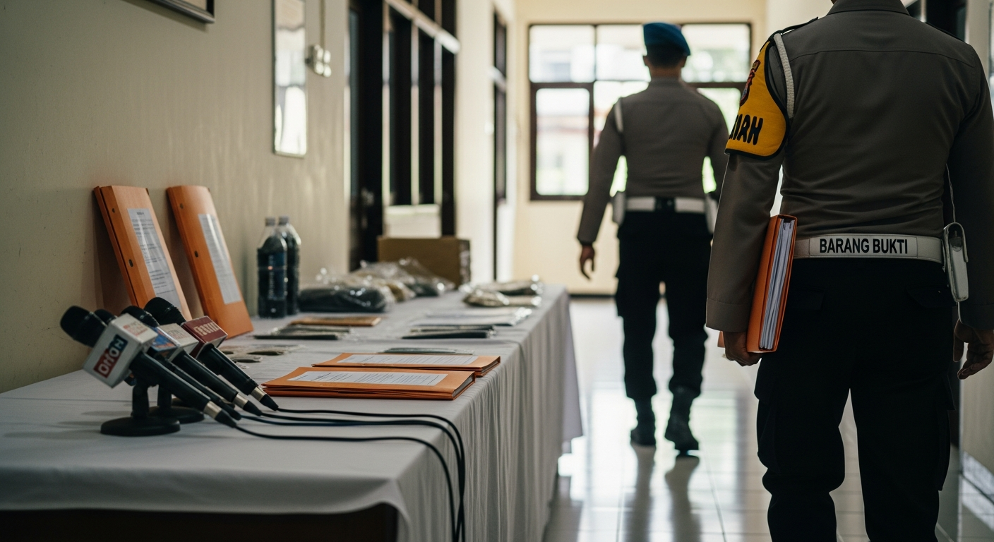 Foto jurnalistik untuk berita Polres Jaktim Selidiki Dugaan Intimidasi Pedagang di Pasar Kramat Jati