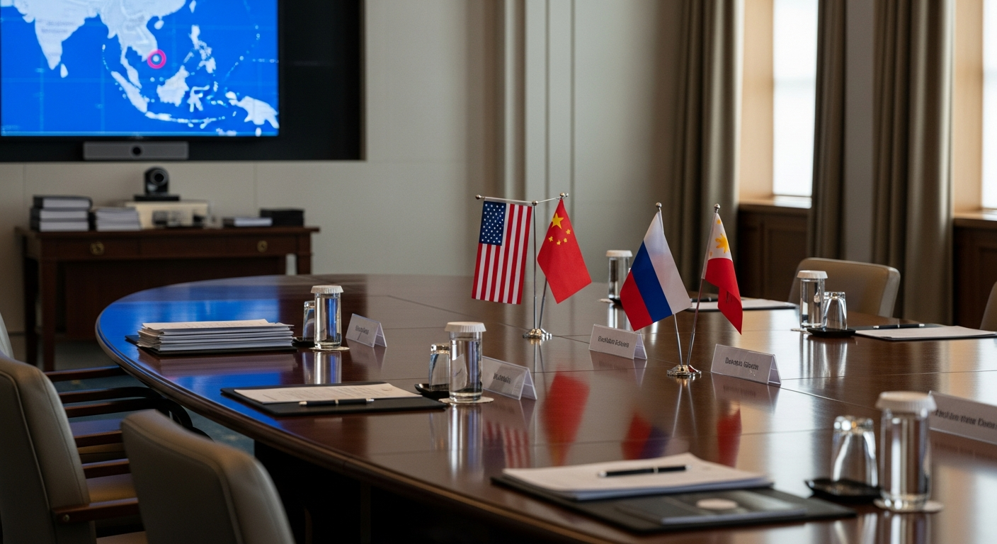 Foto jurnalistik untuk berita Menlu AS Marco Rubio Dijadwalkan Bertemu Lavrov dan Wang Yi di Filipina