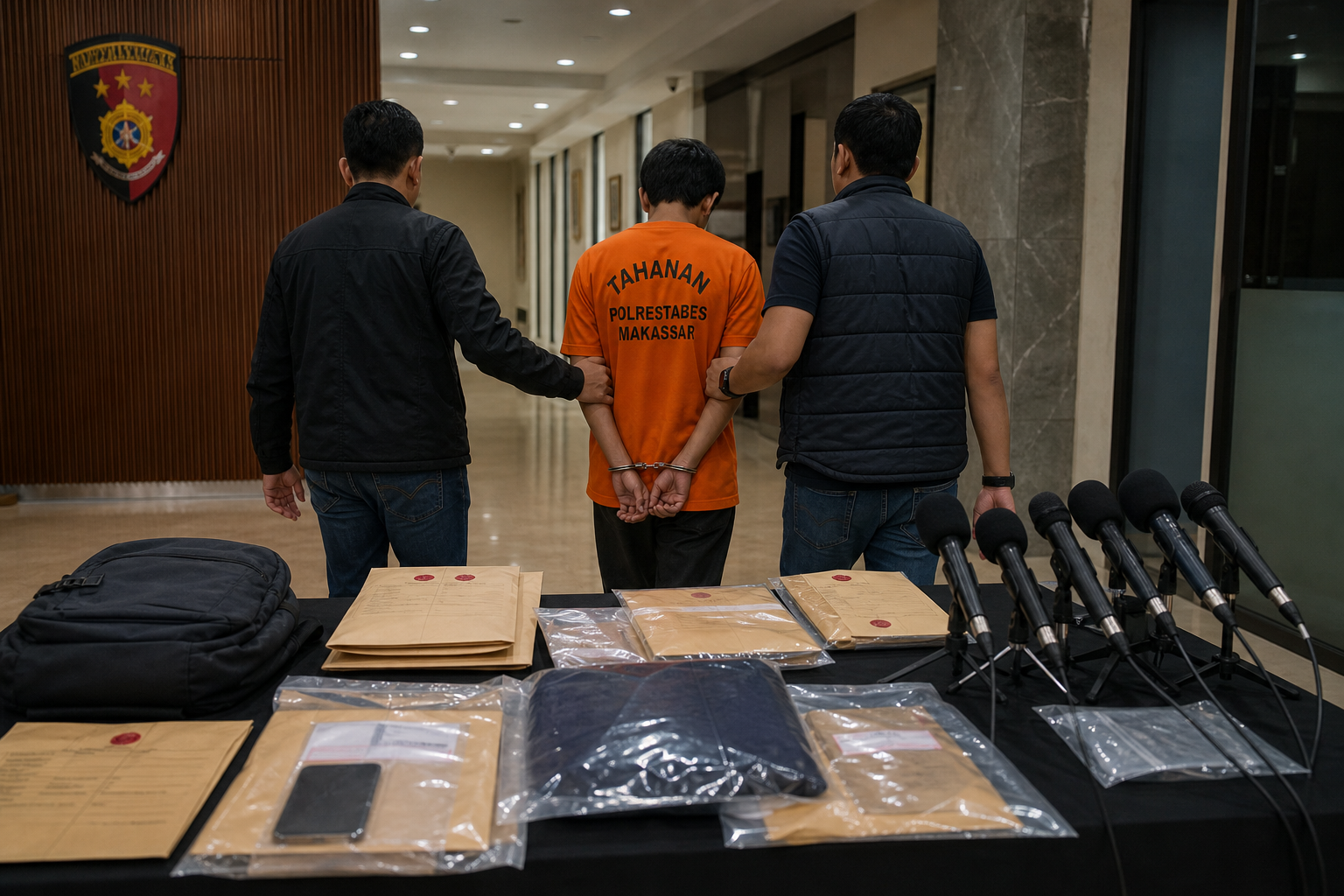 Foto jurnalistik untuk berita Mahasiswa di Makassar Rekayasa Penculikan Diri Sendiri, Minta Tebusan Rp90 Juta