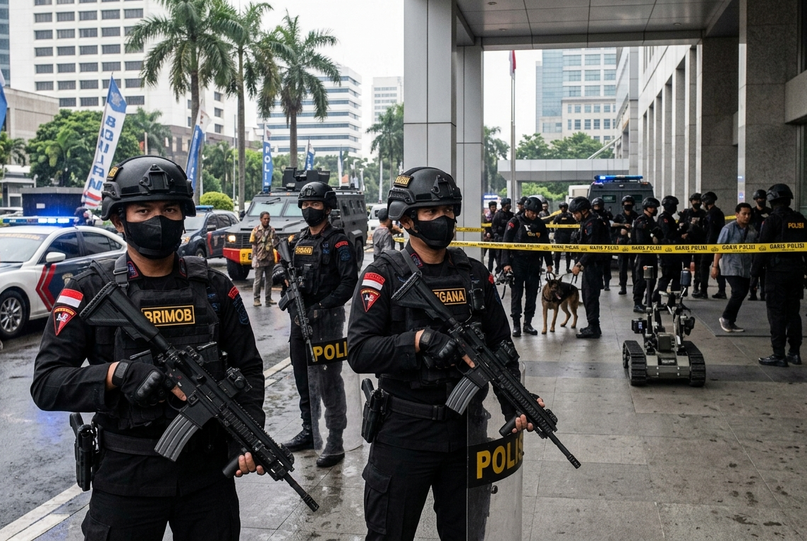 Foto editorial untuk berita Lima Langkah Penting yang Harus Dilakukan Saat Menerima Ancaman Terorisme
