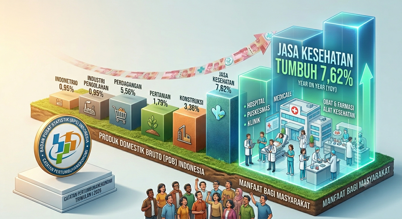 Foto editorial untuk berita BPS Catat Jasa Kesehatan Tumbuh 7,62 Persen, Jadi Salah Satu Kontributor PDB Terbesar
