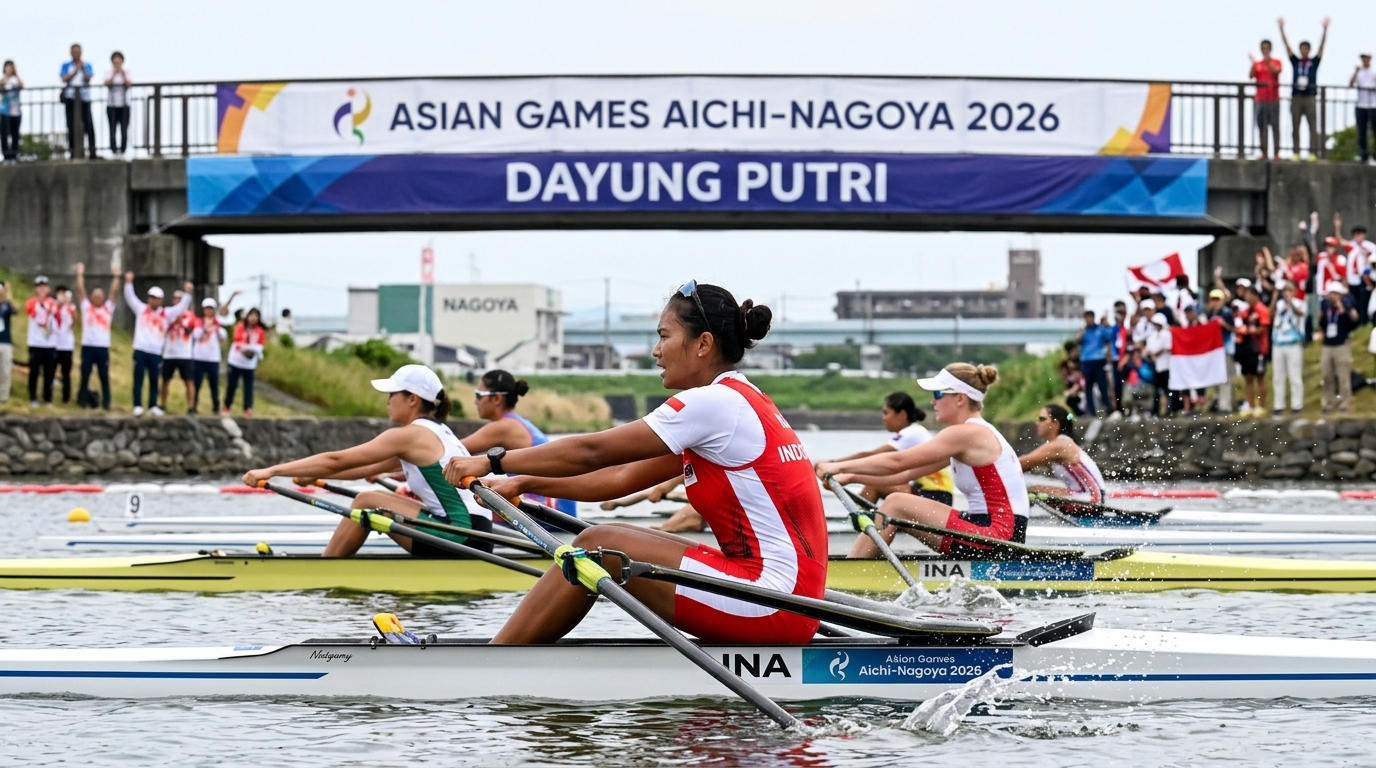 Foto editorial untuk berita Tim Dayung Indonesia Loloskan Enam Wakil ke Final Asian Games Aichi-Nagoya 2026