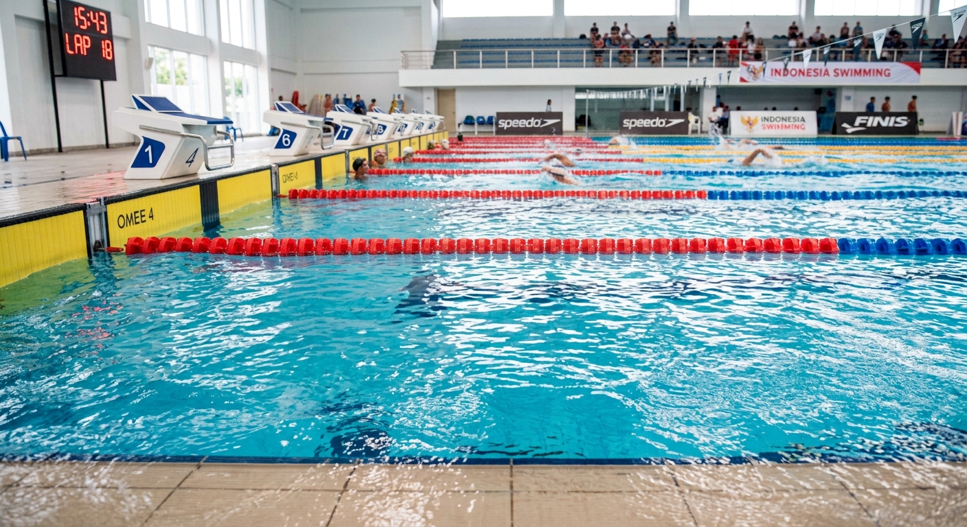 Foto editorial untuk berita Nadia Aisha Nurazmi Gagal Lolos Final 100 Meter Gaya Kupu-Kupu Putri Asian Games 2026