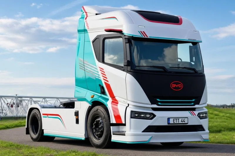 Foto editorial untuk berita BYD Luncurkan Truk Listrik Baru yang Ungguli Tesla di IAA Transportation 2026