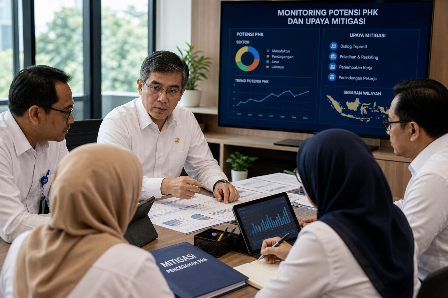 Foto jurnalistik untuk berita Menaker Yassierli Lakukan Monitoring Potensi dan Mitigasi Pencegahan PHK