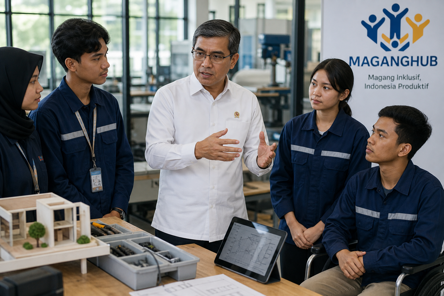 Foto jurnalistik untuk berita Menaker Yassierli Tegaskan Komitmen Inklusivitas dalam Program Magang Nasional