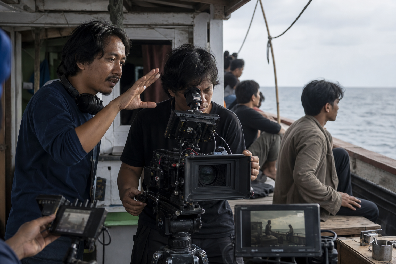Foto jurnalistik untuk berita Sutradara Yosep Anggi Noen Ungkap Keterlibatan Fotografer Khusus dalam Film Laut Bercerita