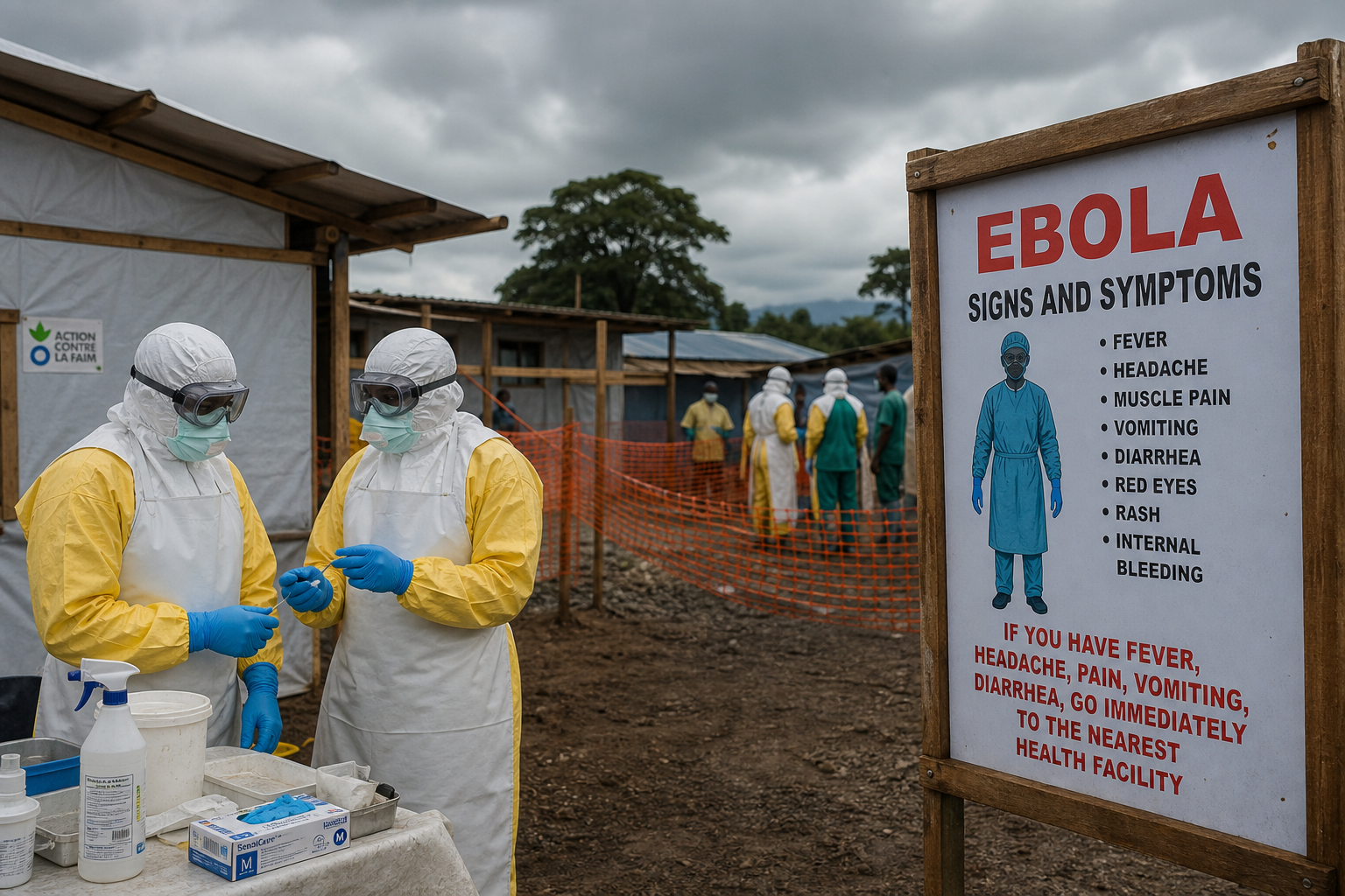 Foto jurnalistik untuk berita WHO Nyatakan Wabah Ebola di Kongo Jadi Terbesar Kedua dalam Sejarah